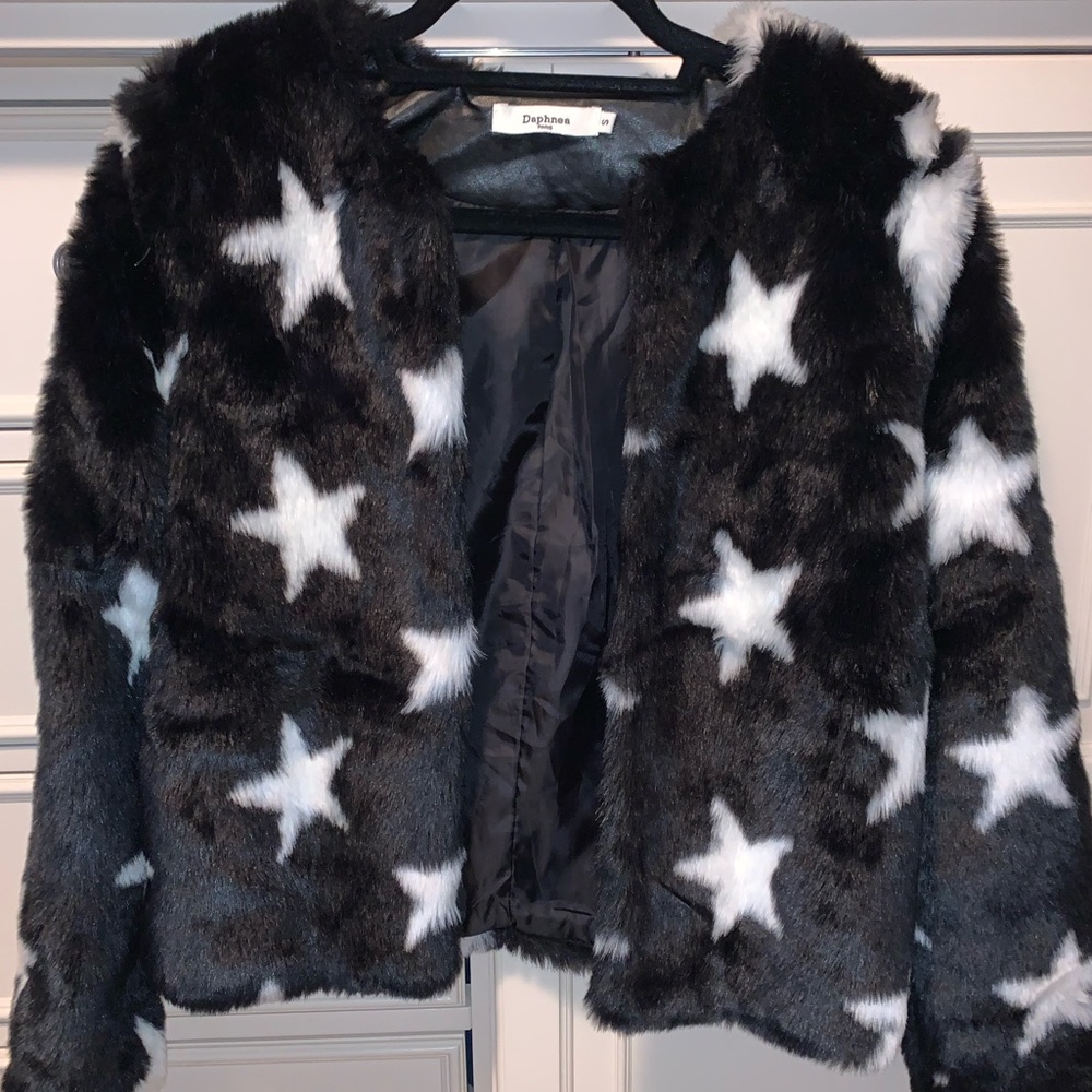 Faux Fur Star Jacket